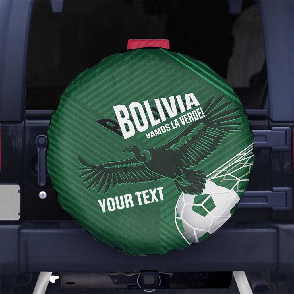 Custom Bolivia Football Spare Tire Cover Vamos La Verde - Wonder Print Shop