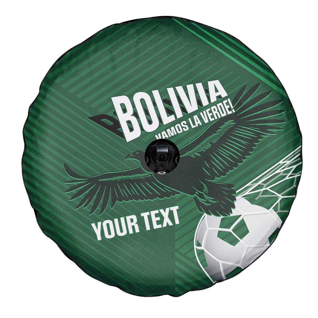 Custom Bolivia Football Spare Tire Cover Vamos La Verde - Wonder Print Shop