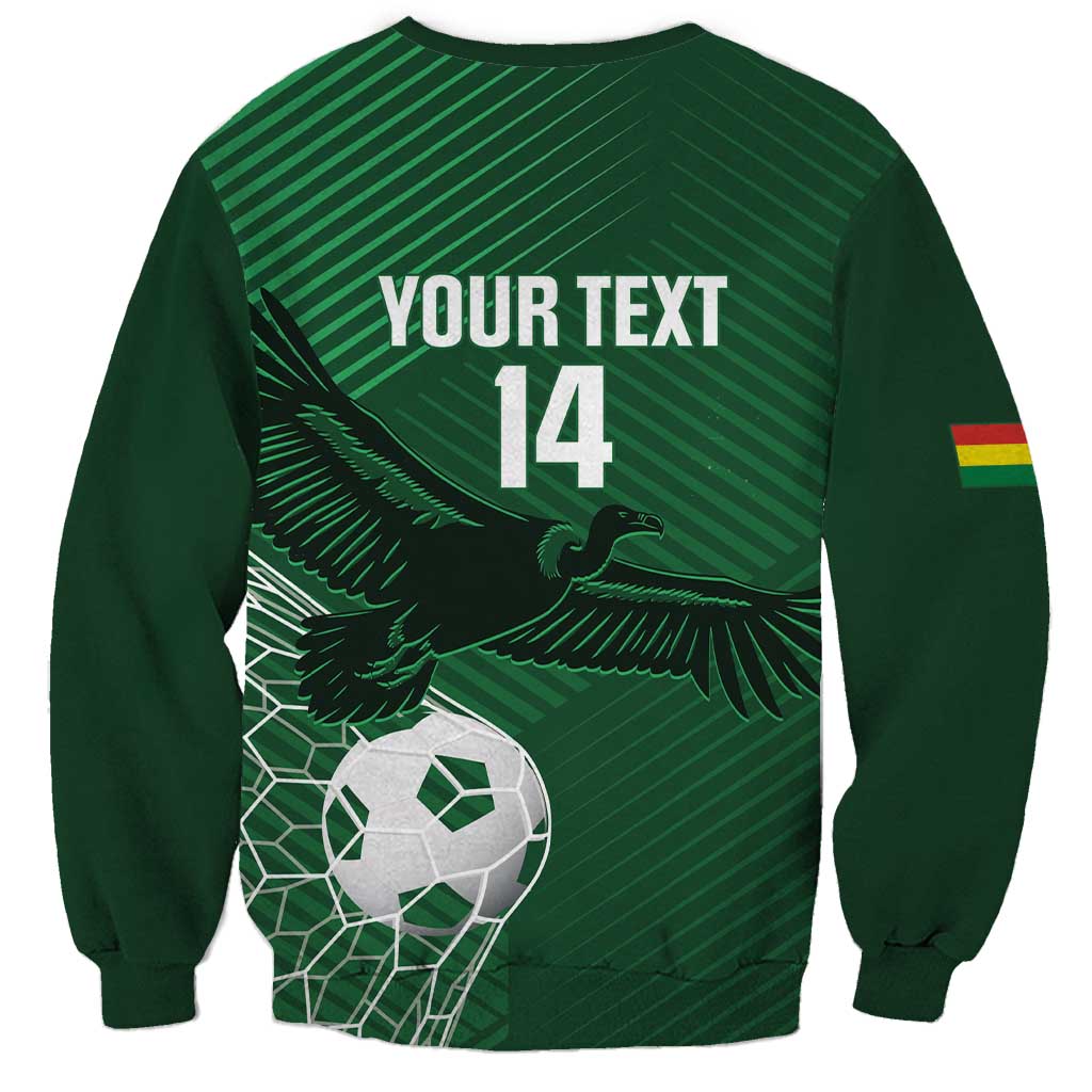 Custom Bolivia Football Sweatshirt Vamos La Verde - Wonder Print Shop
