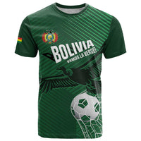 Custom Bolivia Football T Shirt Vamos La Verde - Wonder Print Shop