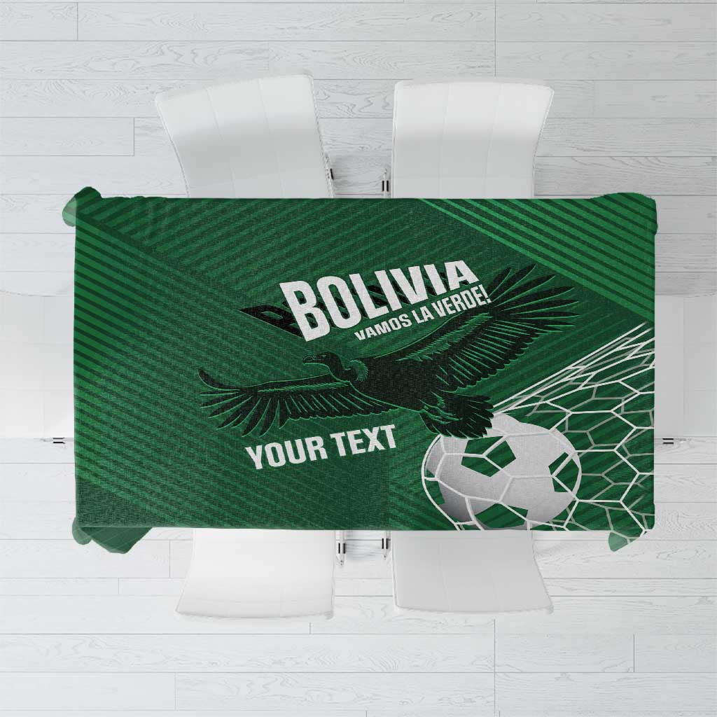 Custom Bolivia Football Tablecloth Vamos La Verde - Wonder Print Shop