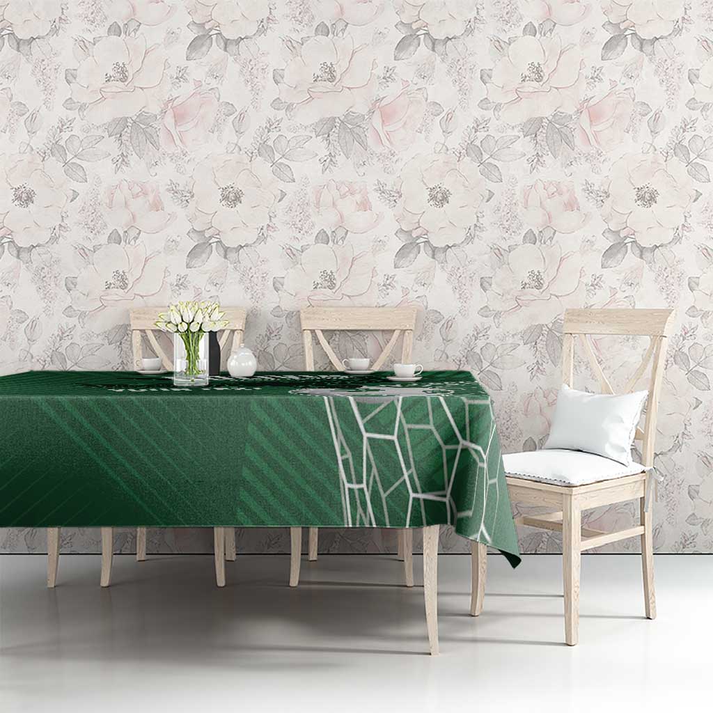 Custom Bolivia Football Tablecloth Vamos La Verde - Wonder Print Shop
