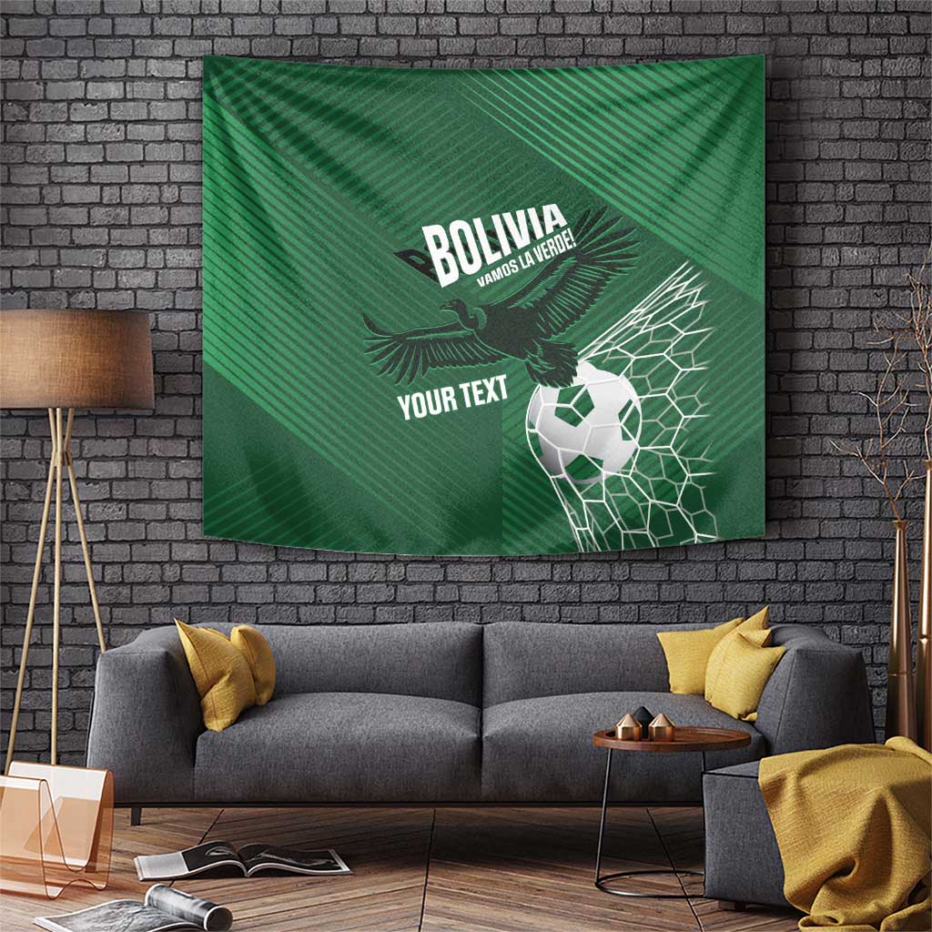 Custom Bolivia Football Tapestry Vamos La Verde - Wonder Print Shop
