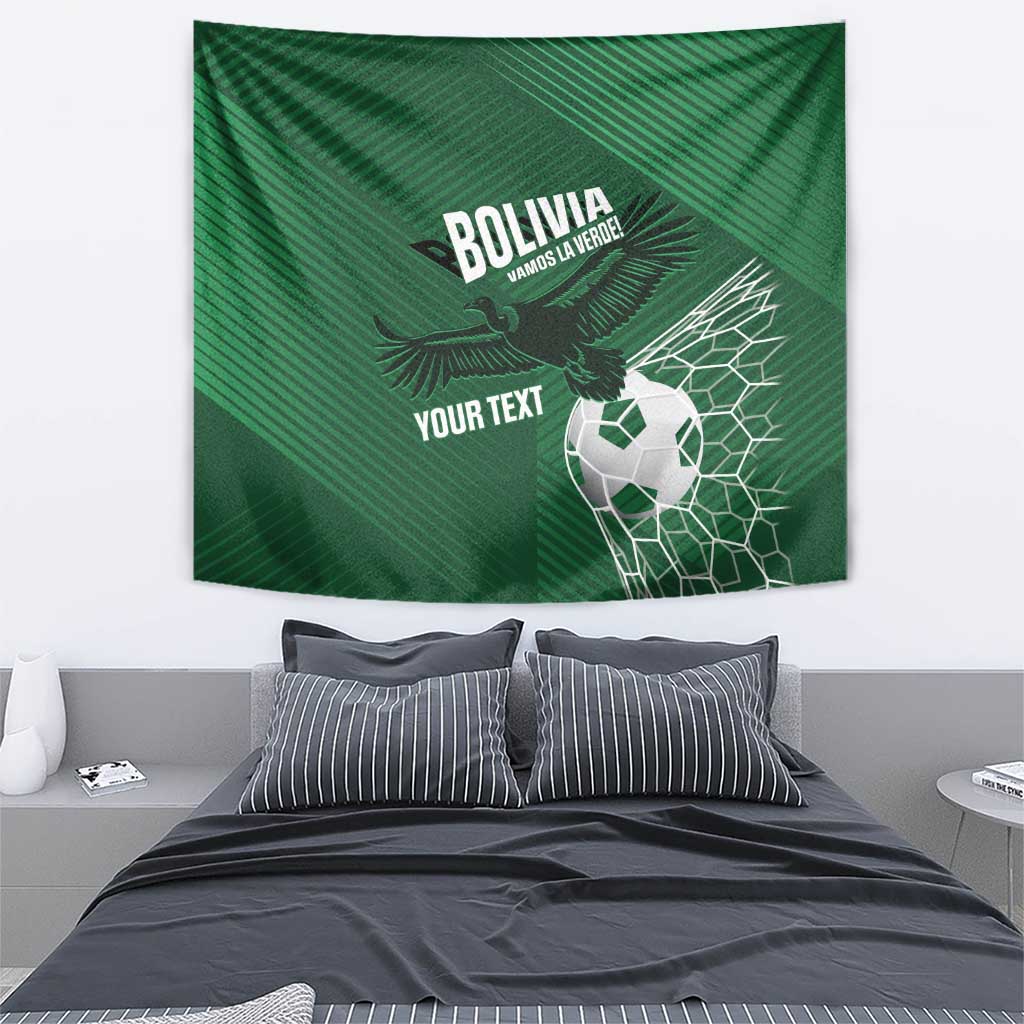 Custom Bolivia Football Tapestry Vamos La Verde - Wonder Print Shop