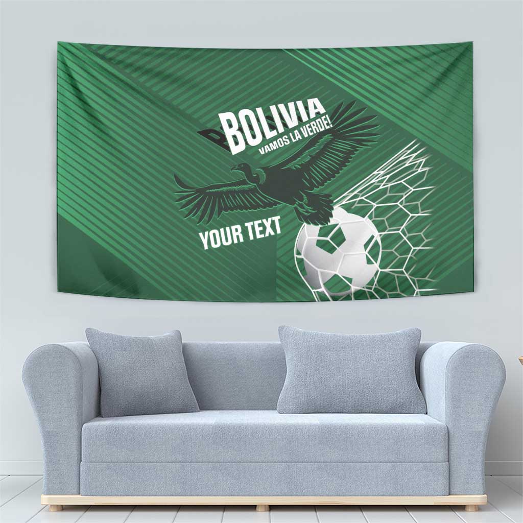 Custom Bolivia Football Tapestry Vamos La Verde - Wonder Print Shop