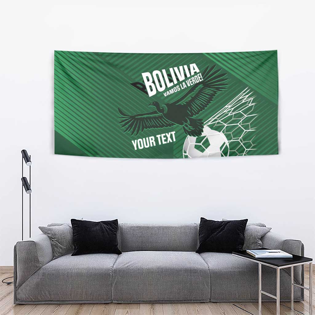 Custom Bolivia Football Tapestry Vamos La Verde - Wonder Print Shop