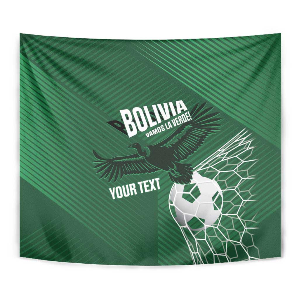 Custom Bolivia Football Tapestry Vamos La Verde - Wonder Print Shop