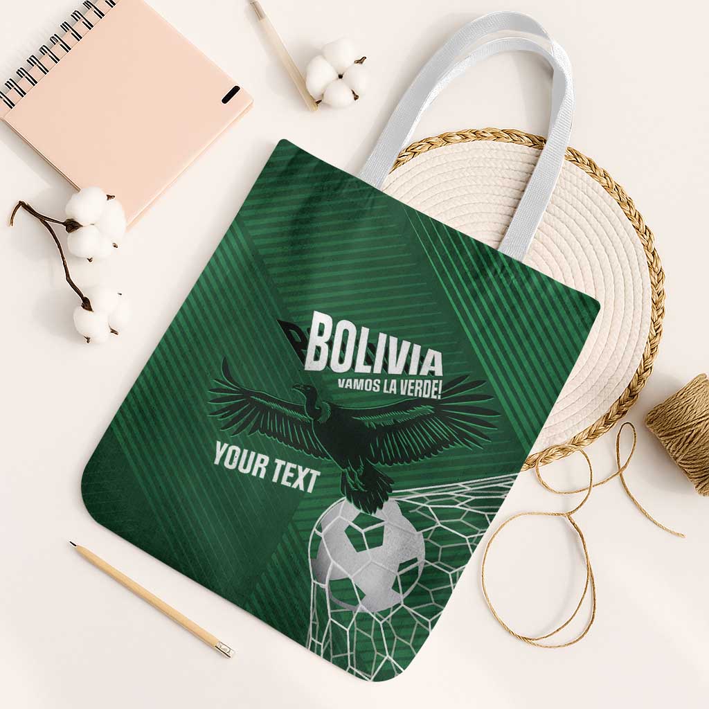 Custom Bolivia Football Tote Bag Vamos La Verde - Wonder Print Shop