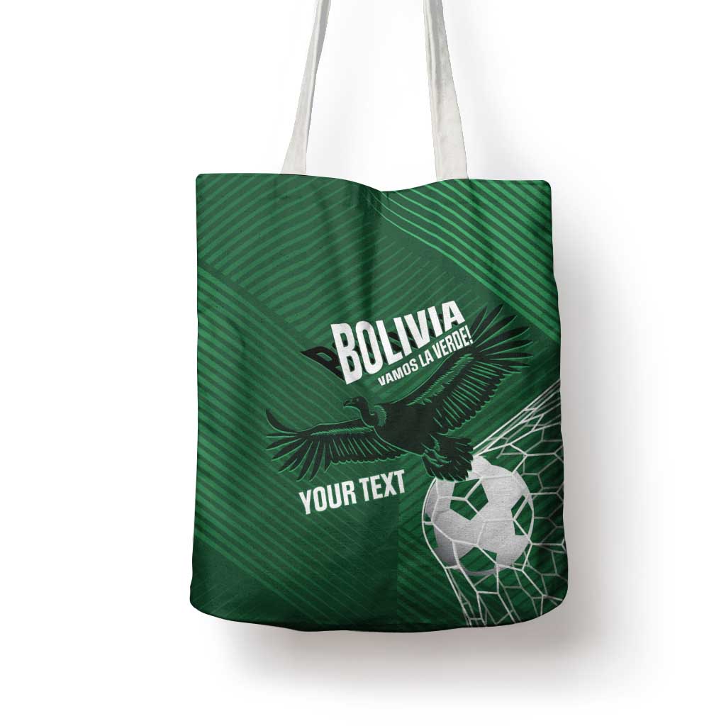 Custom Bolivia Football Tote Bag Vamos La Verde - Wonder Print Shop