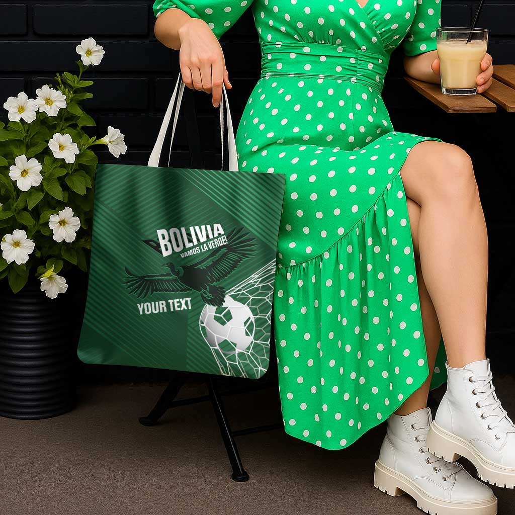 Custom Bolivia Football Tote Bag Vamos La Verde - Wonder Print Shop