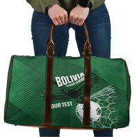 Custom Bolivia Football Travel Bag Vamos La Verde - Wonder Print Shop