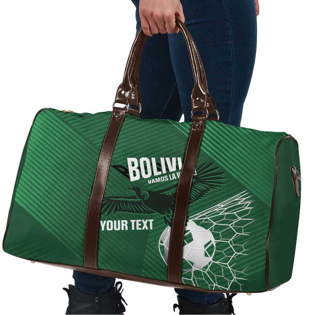 Custom Bolivia Football Travel Bag Vamos La Verde - Wonder Print Shop