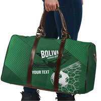 Custom Bolivia Football Travel Bag Vamos La Verde - Wonder Print Shop