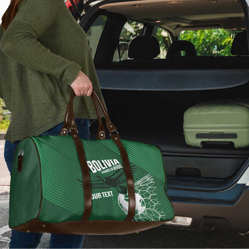 Custom Bolivia Football Travel Bag Vamos La Verde - Wonder Print Shop