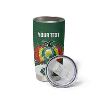 Custom Bolivia Football Tumbler Cup Vamos La Verde - Wonder Print Shop