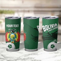 Custom Bolivia Football Tumbler Cup Vamos La Verde - Wonder Print Shop