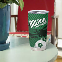 Custom Bolivia Football Tumbler Cup Vamos La Verde - Wonder Print Shop