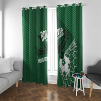 Custom Bolivia Football Window Curtain Vamos La Verde - Wonder Print Shop