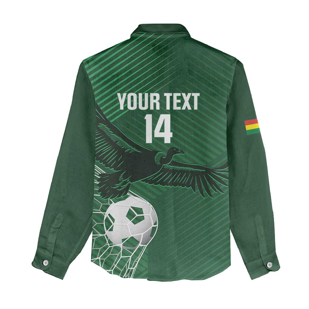 Custom Bolivia Football Women Casual Shirt Vamos La Verde - Wonder Print Shop