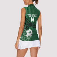 Custom Bolivia Football Women Sleeveless Polo Shirt Vamos La Verde - Wonder Print Shop