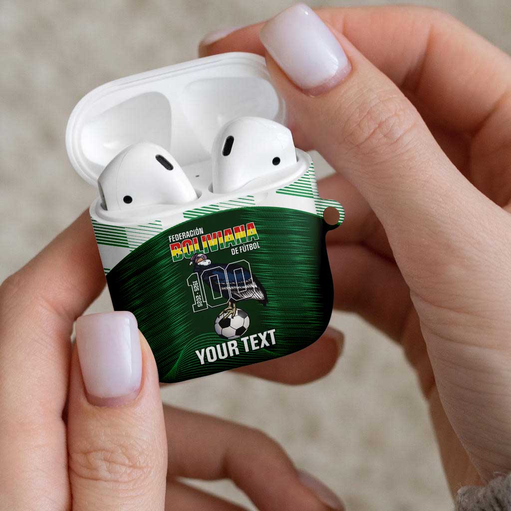 Custom Bolivia Football AirPods Case 100th Anniversary Andean Condor Proud - Wonder Print Shop