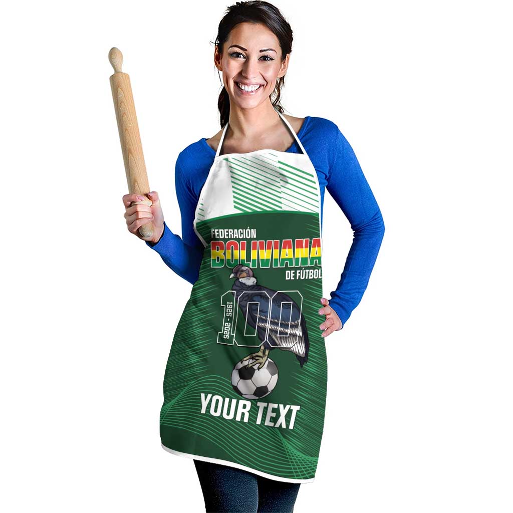 Custom Bolivia Football Apron 100th Anniversary Andean Condor Proud - Wonder Print Shop