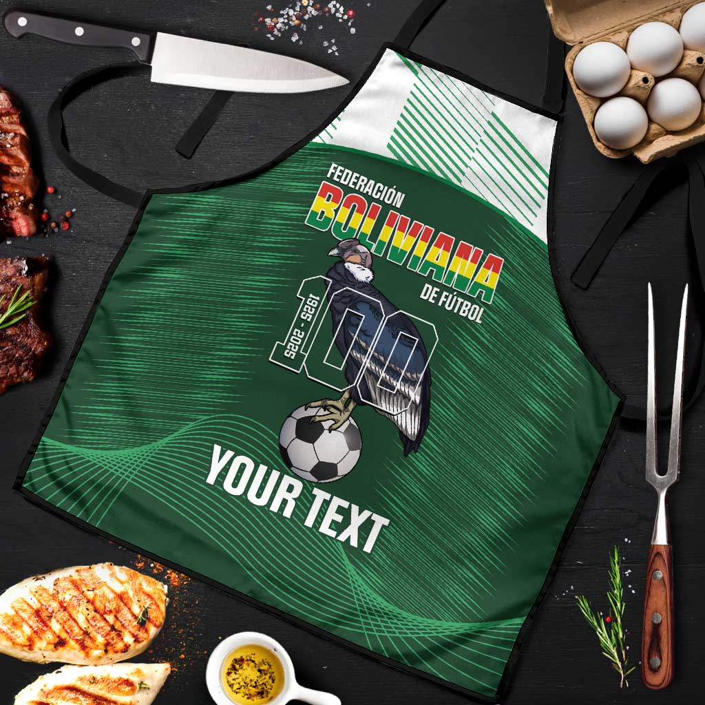 Custom Bolivia Football Apron 100th Anniversary Andean Condor Proud - Wonder Print Shop