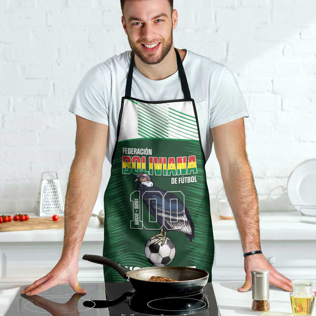 Custom Bolivia Football Apron 100th Anniversary Andean Condor Proud - Wonder Print Shop