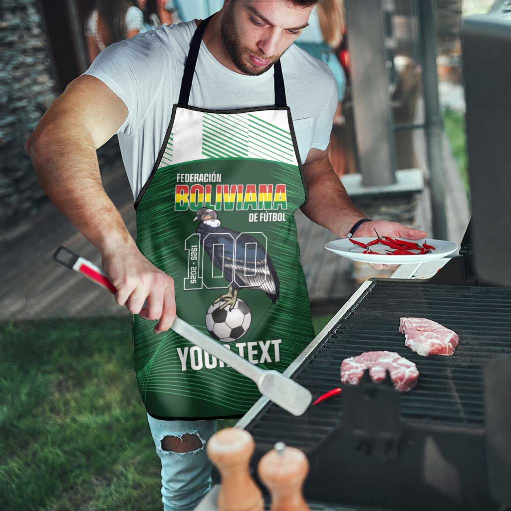 Custom Bolivia Football Apron 100th Anniversary Andean Condor Proud - Wonder Print Shop