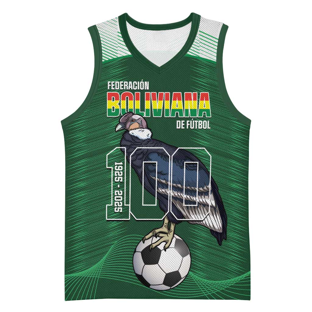 Custom Bolivia Football Basketball Jersey 100th Anniversary Andean Condor Proud - Wonder Print Shop