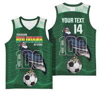 Custom Bolivia Football Basketball Jersey 100th Anniversary Andean Condor Proud - Wonder Print Shop
