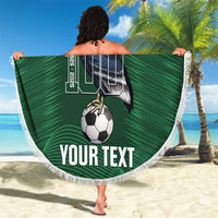 Custom Bolivia Football Beach Blanket 100th Anniversary Andean Condor Proud - Wonder Print Shop