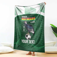 Custom Bolivia Football Blanket 100th Anniversary Andean Condor Proud - Wonder Print Shop