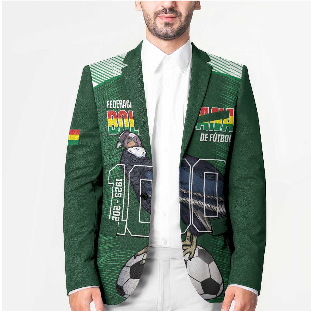 Custom Bolivia Football Blazer 100th Anniversary Andean Condor Proud - Wonder Print Shop