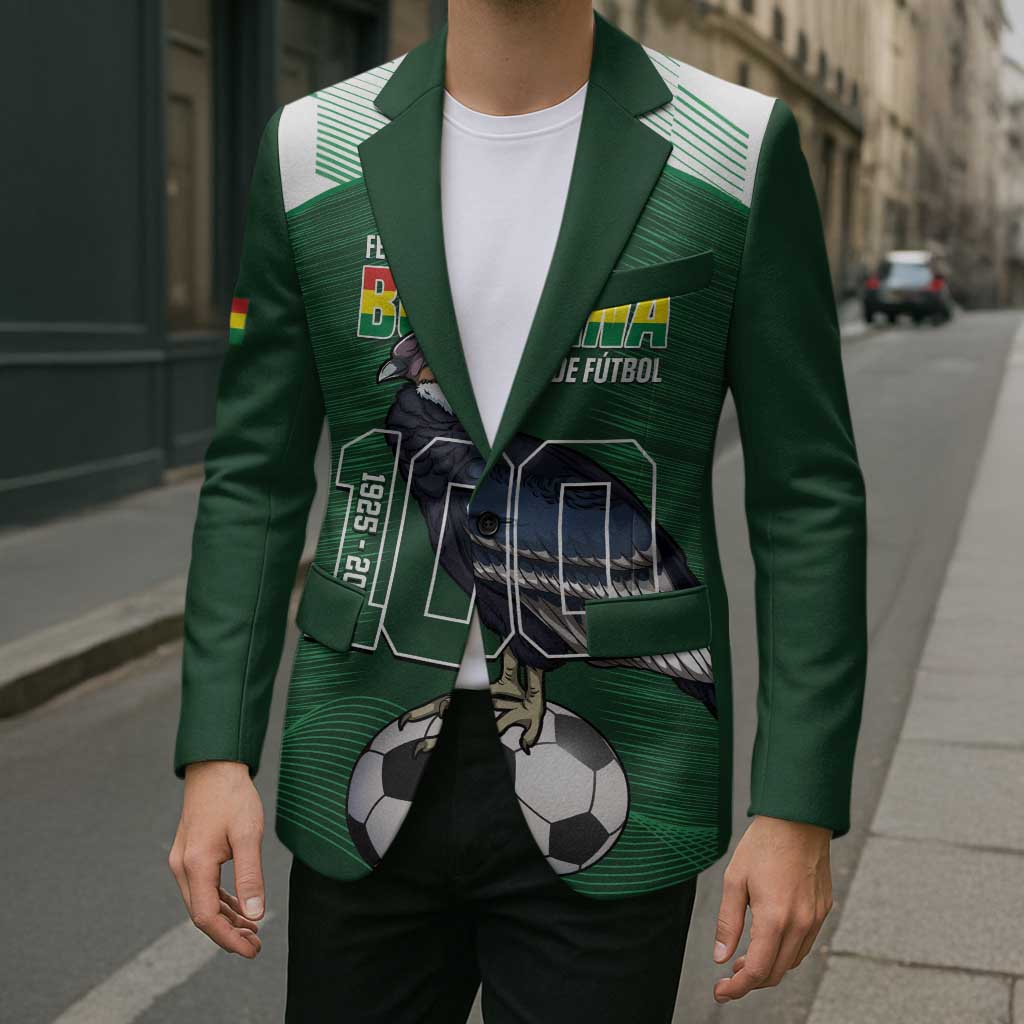 Custom Bolivia Football Blazer 100th Anniversary Andean Condor Proud - Wonder Print Shop