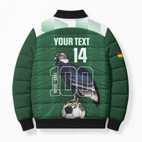 Custom Bolivia Football Bomber Puffer Jacket 100th Anniversary Andean Condor Proud - Wonder Print Shop