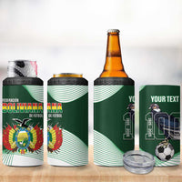 Custom Bolivia Football 4 in 1 Can Cooler Tumbler 100th Anniversary Andean Condor Proud - Wonder Print Shop