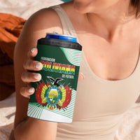 Custom Bolivia Football 4 in 1 Can Cooler Tumbler 100th Anniversary Andean Condor Proud - Wonder Print Shop