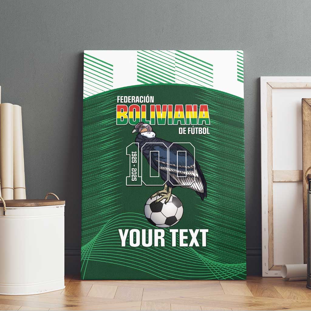 Custom Bolivia Football Canvas Wall Art 100th Anniversary Andean Condor Proud - Wonder Print Shop