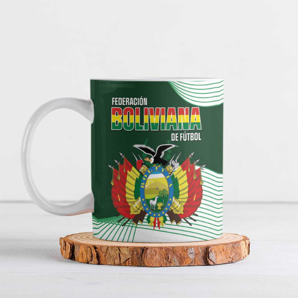 Custom Bolivia Football Ceramic Mug 100th Anniversary Andean Condor Proud - Wonder Print Shop
