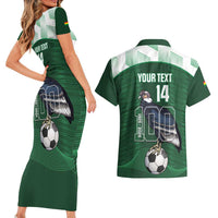 Custom Bolivia Football Couples Matching Short Sleeve Bodycon Dress and Hawaiian Shirt 100th Anniversary Andean Condor Proud - Wonder Print Shop