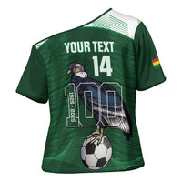 Custom Bolivia Football Cross Shoulder Shirt 100th Anniversary Andean Condor Proud - Wonder Print Shop