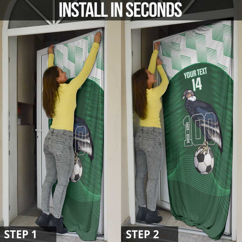 Custom Bolivia Football Door Cover 100th Anniversary Andean Condor Proud - Wonder Print Shop
