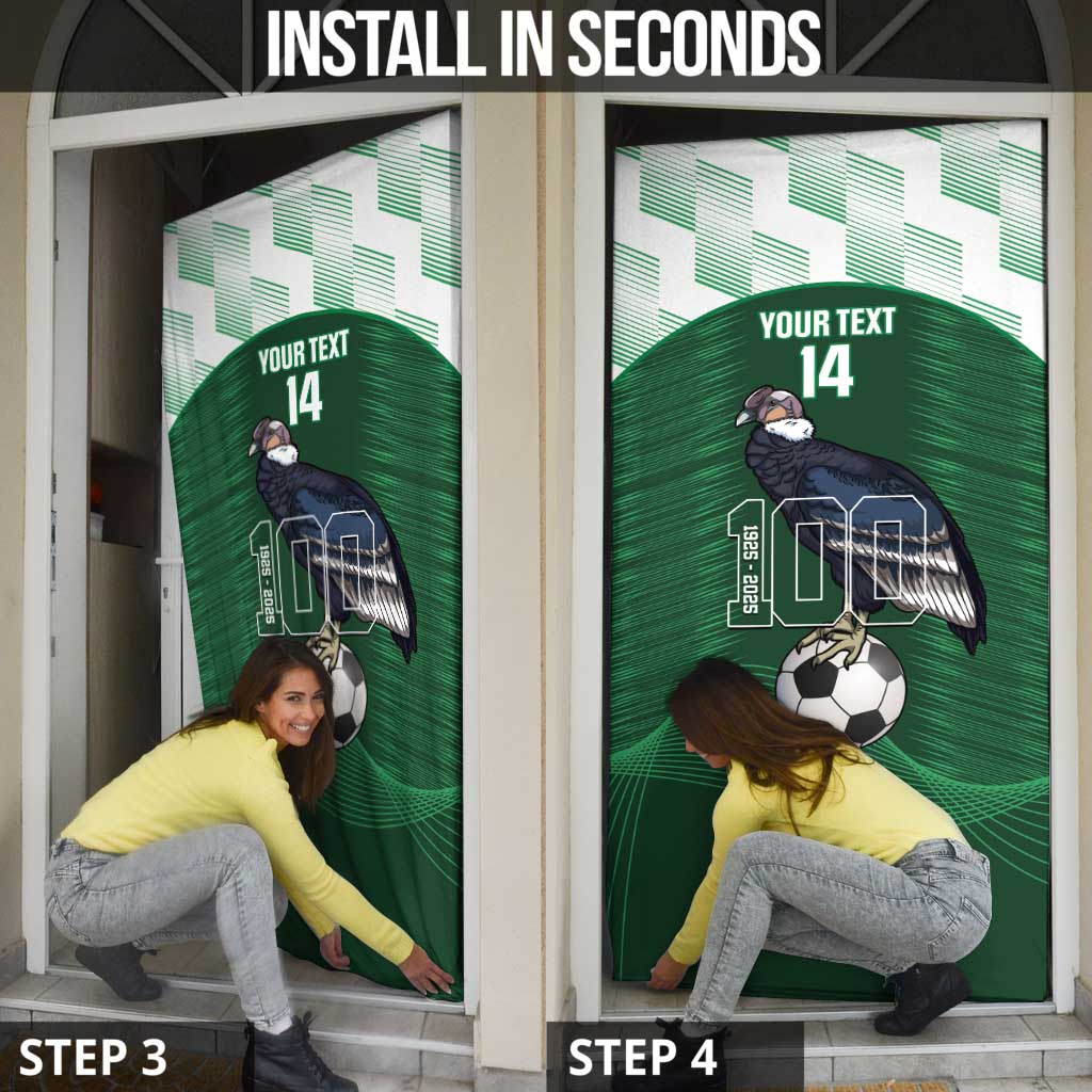 Custom Bolivia Football Door Cover 100th Anniversary Andean Condor Proud - Wonder Print Shop