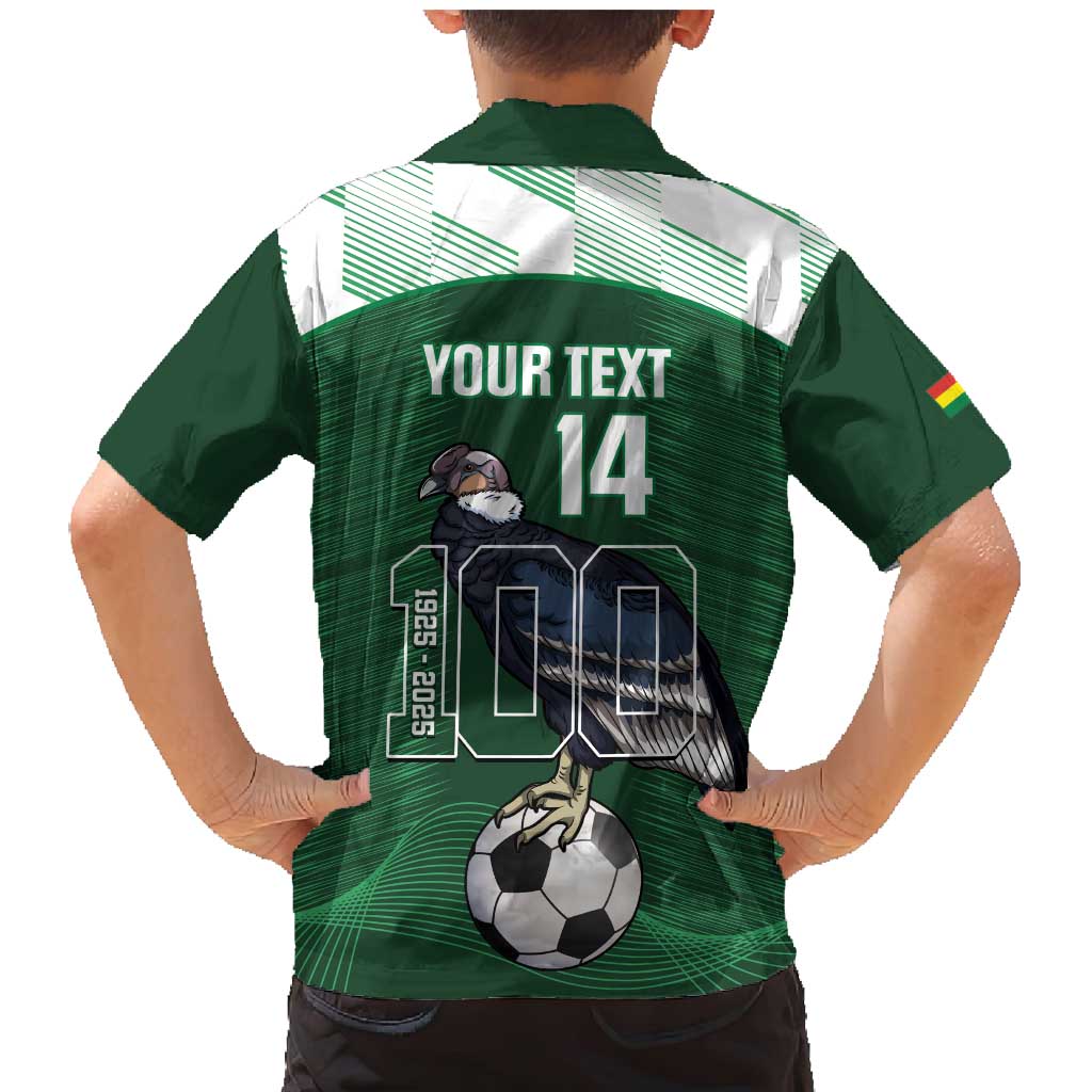 Custom Bolivia Football Family Matching Mermaid Dress and Hawaiian Shirt 100th Anniversary Andean Condor Proud - Wonder Print Shop
