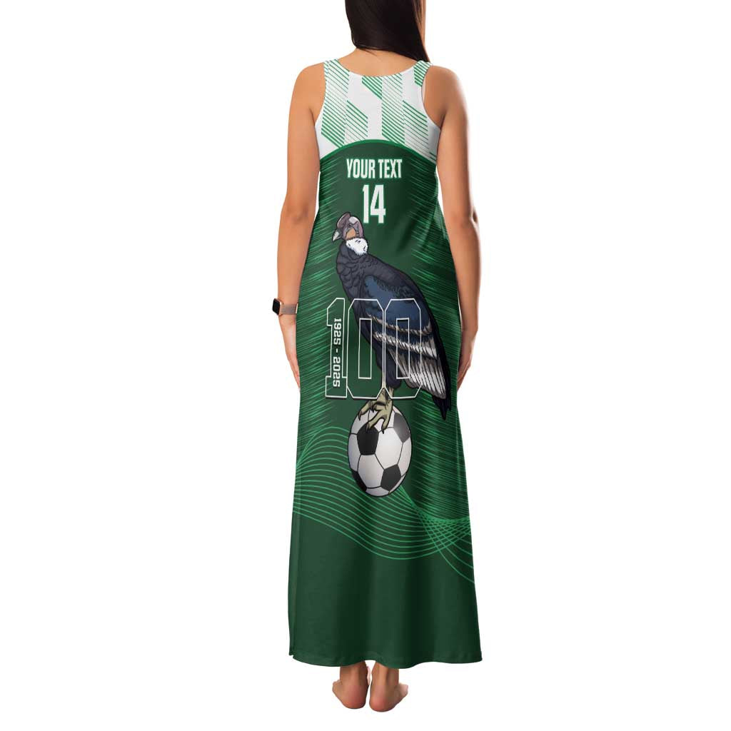 Custom Bolivia Football Family Matching Tank Maxi Dress and Hawaiian Shirt 100th Anniversary Andean Condor Proud - Wonder Print Shop