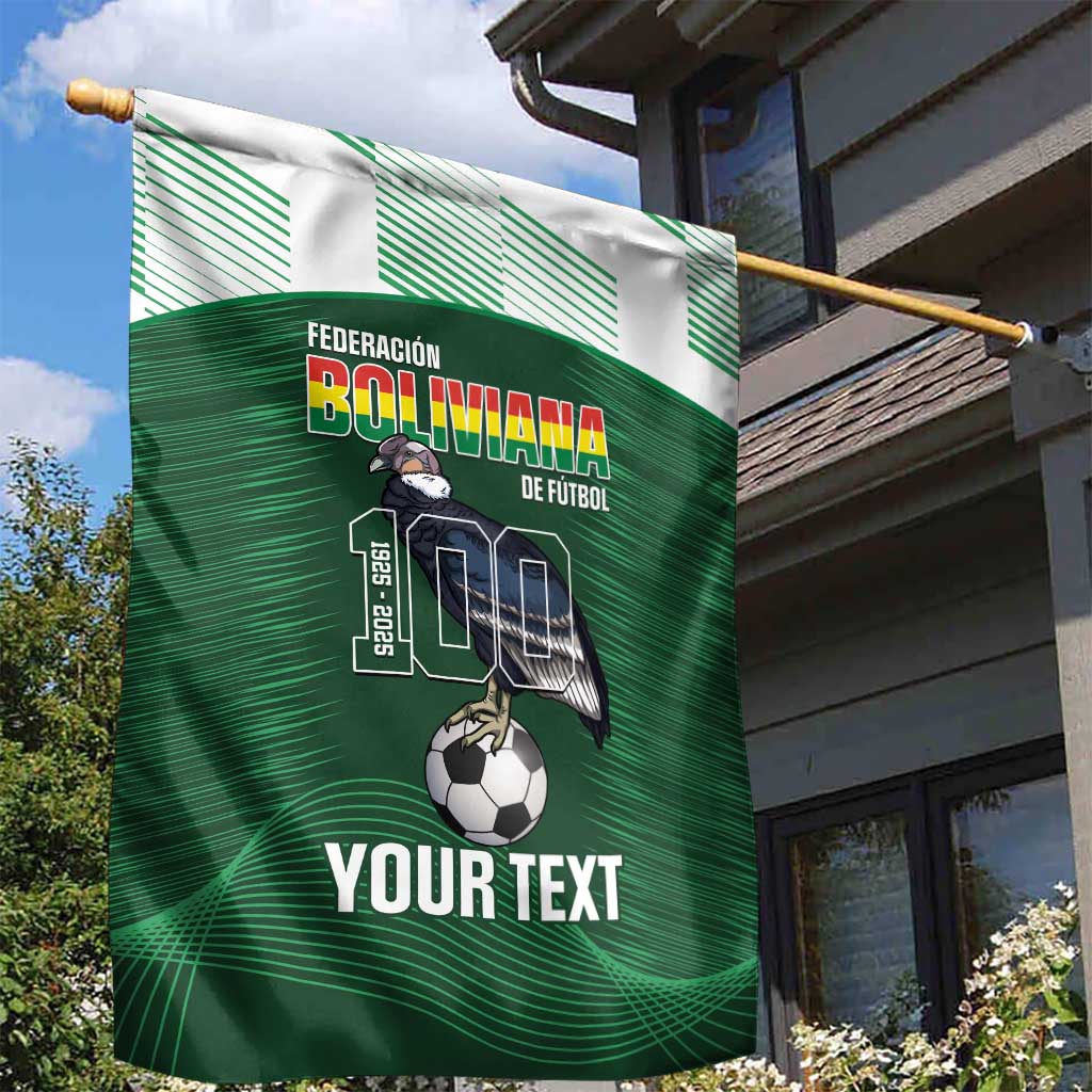 Custom Bolivia Football Garden Flag 100th Anniversary Andean Condor Proud - Wonder Print Shop