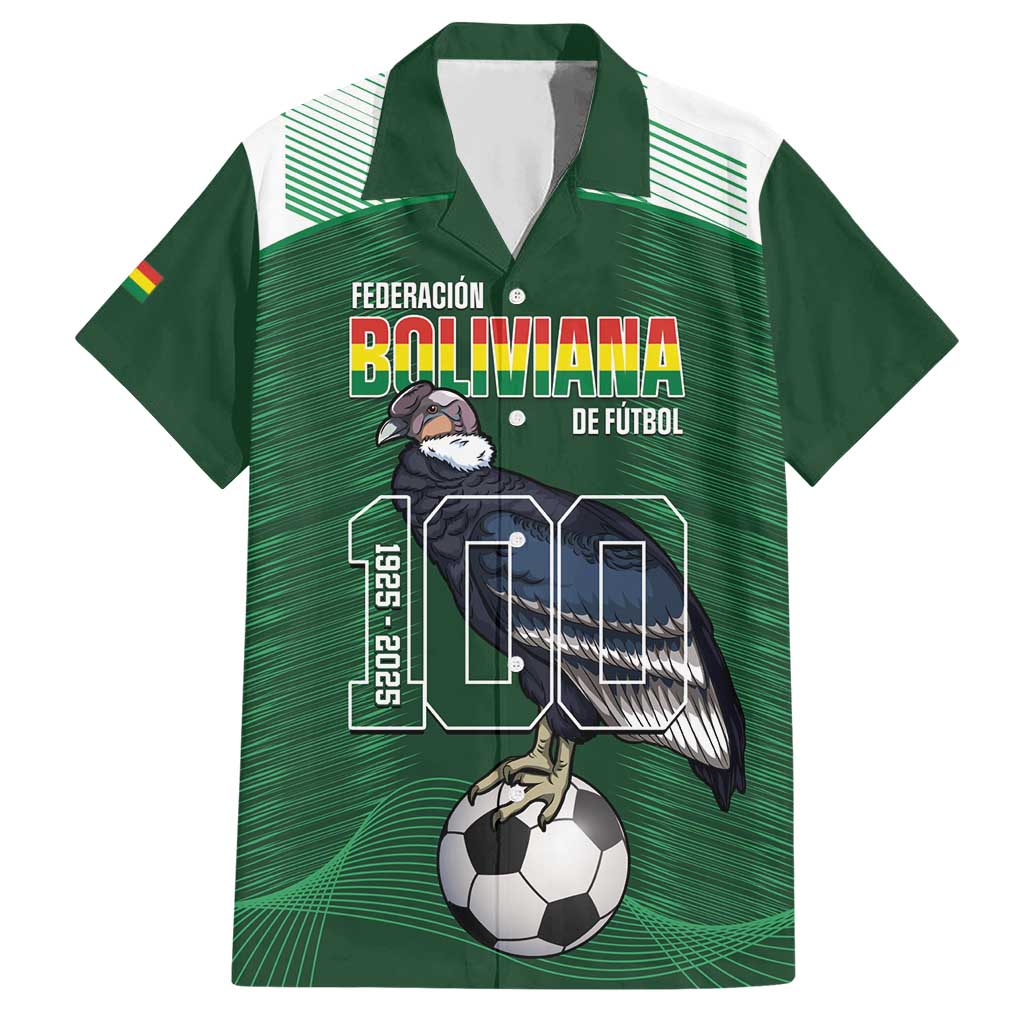 Custom Bolivia Football Hawaiian Shirt 100th Anniversary Andean Condor Proud - Wonder Print Shop