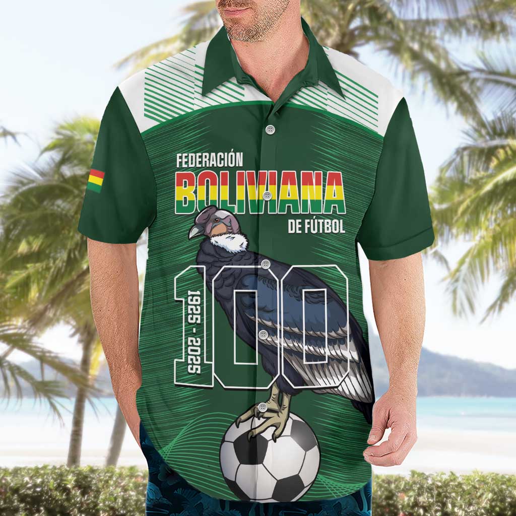 Custom Bolivia Football Hawaiian Shirt 100th Anniversary Andean Condor Proud - Wonder Print Shop