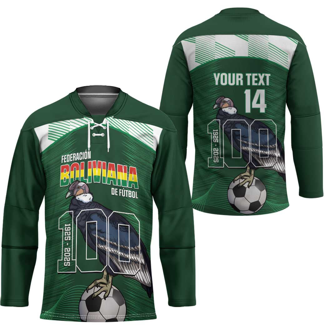 Custom Bolivia Football Hockey Jersey 100th Anniversary Andean Condor Proud - Wonder Print Shop